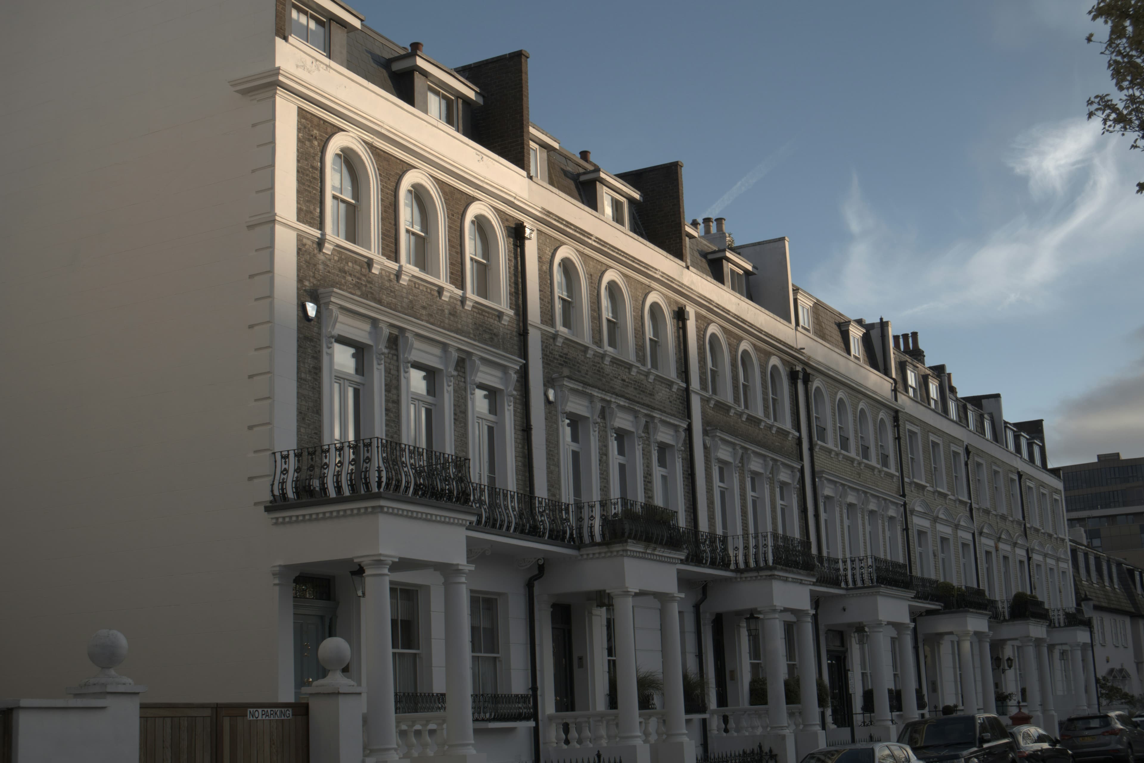 A row of London terraced houses